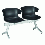 CHAISE POUTRE KOVE 2 PLACES ANTHRACITE