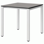 TABLE MALIBU 80X80 T6 SOUDÉ ST ANTIB BÉTON F186/NO BLC 9016