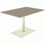 TABLE MANO 120X80 T6 STR ALAISÉ CHÊNE B. CAPPUCCI/BEIGE 1013 - MOBIDECOR