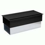 TOP ACCESS OUVERTURE DOUBLE L 27 X P 13 CM POUR BUREAUX ET TABLES ONYX / PLUGGIN NOIR