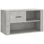 VIDAXL - ARMOIRE À CHAUSSURES GRIS BÉTON 80X35X45 CM BOIS D'INGÉNIERIE