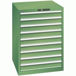 ARMOIRE VERT 717X725X1000 AVEC 9 TIR. 75KG _ 78.648.030 - LISTA