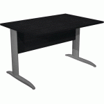 BUREAU DROIT PIEDS L EN MÉTAL FAST 120CM NOIR ANTHRACITE