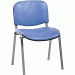 CHAISES CLUNY PIÈT. GRIS ALU ASS.PVC M2 BLEU CLAIR - GMCE