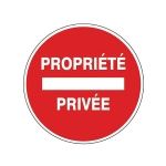 DISQUE DE SIGNALISATION DIVERS STRATIFIÉ - ROUGE