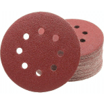 DISQUES ABRASIFS PROFESSIONNELS 50 PIÈCES 8 TROUS Ø 125 MM GRAIN 100 POUR PONCEUSES EXCENTRIQUES FEUILLES ABRASIVES PAPIER DE VERRE PATINS DE PONÇAGE