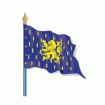 DRAPEAU DE PROVINCE HISTORIQUE FRANCHE-COMTÉ