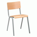 LOT DE 2 - CHAISE SCOLAIRE TAILLE 6 - GRIS