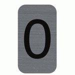 LOT DE 7 - PLAQUE DE SIGNALISATION CHIFFRES 