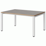 TABLE MALIBU 120X80 T3 SOUDÉ STRA ALAISÉ BÉTON F186/BLC 9016