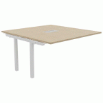 TABLE RÉUNION SUIVANT ASTRO ARCHE 140 X 143 CHÊNE FIL/BLANC - BURONOMIC