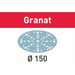 DISQUE ABRASIF GRANAT STF D150 / 48 D 150MM G100 FESTOOL 575163 - NOIR