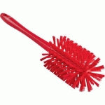 BROSSE CYLINDRIQUE AVEC MANCHE MOULÉ Ø90 MM ROUGE - VIKAN