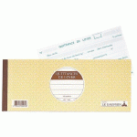 CARNET À SOUCHES LE DAUPHIN 'QUITTANCES DE LOYER' 11 X 27,5 CM 50 PAGES