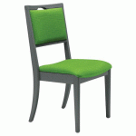 CHAISE ABAKA OLIVE - STRUCTURE HÊTRE ANTHRACITE - SUNSET CREATION