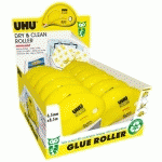 PACK DE 10 ROLLERS DE COLLE PERMANENT UHU - LONGUEUR 9,5 M + 2 OFFERTS