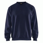 SWEAT COL ROND MARINE TAILLE S - BLAKLADER