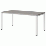 TABLE MALIBU 160X80 T5 SOUDÉ STRA ABS BÉTON F186/BLC 9016