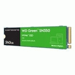 WD GREEN SN350 NVME SSD WDS240G2G0C - DISQUE SSD - 240 GO - PCI EXPRESS 3.0 X4 (NVME)