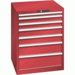 ARMOIRE ROUGE 717X725X850 AVEC 7 TIR. 75KG _ 78.640.070 - LISTA