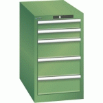 ARMOIRE VERT 411X725X700 AVEC 5 TIR. 75KG _ 78.449.030 - LISTA
