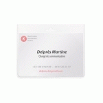 BADGE AVERY SANS ATTACHE 60 X 90 MM - BOÎTE DE 20