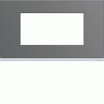 PLAQUE PLASTIQUE 4M E57 TAUPE - APPAREILLAGE MURAL GALLERY HAGER WXP0934