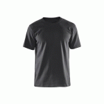 T-SHIRT DE TRAVAIL RESPIRANT 100% COTON UNI 3525 - GRIS MOYEN - XXXXL BLAKLADER
