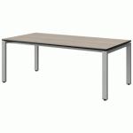TABLE MALIBU 160X80 T3 SOUDÉ ST ANTIB ACACIA/NOIR GRIS 9006