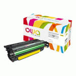 TONER REMANUFACTURÉ OWA - STANDARD - JAUNE - POUR HP CF032A - TONER COMPATIBLE