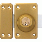 VERROU ADDITIV C83 EN ACIER FINITION BRONZE - 45 MM - CYLINDRE / BOUTON ABUS