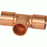 10 X TÉ CUIVRE À SOUDER 130CU - DIAMÈTRE 14 MM BRICOZOR
