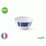 BOL G.M. 0,70L MELAMINE BLANCHE DECOR NAUTISME