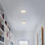 BRILONER PLAFONNIER LED FLAME STAR, 15,7 X 15,7 CM ARGENTÉ