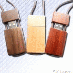 CLÉ USB PUBLICITAIRE BOIS AVEC TOUR DE COU