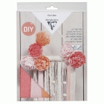 KIT CRÉPON, DÉCORATION MACRAMÉ 20,5X1,5X30CM - LOT DE 3