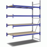 KIT RAYONNAGE SUIVANT 2500X1800X800 MM 4 NIVEAUX 2200 KG - BITO