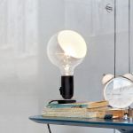 FLOS LAMPADINA LAMPE À POSER LED, NOIR