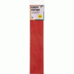 LOT DE 3 - PAPIER CRÉPON EN COUCHES, 500 MM X 2,5 M, ROUGE FEU