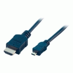 MCL MC386-2M CÂBLE HDMI HDMI TYPE A (STANDARD) HDMI TYPE D (MICRO) NOIR