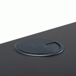 OBTURATEUR PASSE-CÂBLES ROND DIAMÈTRE 80 MM NOIR