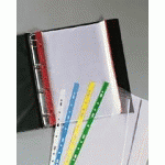 POCHETTES TRANSPARENTES PERFORÉES BORD COULEUR OXFORD A4 - POLYPROPYLÈNE 9/100E INCOLORE - BOÎTE DE 100