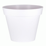 POT ROND BLANC - DIAMÈTRE 100 CM - 356 LITRES - TOSCANE 13634 EDA PLASTIQUES