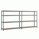 RAYONNAGE MODULO - ETAGÈRE RACK DOUBLE - 8 PLATEAUX