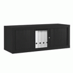 RÉHAUSSE À RIDEAUX ECO-CONÇUE CLASSIQUES NOIR H 44 X L 100