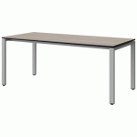 TABLE MALIBU 180X80 T5 SOUDÉ STRA ACACIA/NOIR GRIS 9006