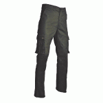 PANTALON DE TRAVAIL TYPE TREILLIS EN POLYCOTON, VERT US, TAILLE 38