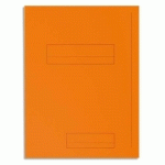 PAQUET DE 50 CHEMISES IMPRIMÉES 2 RABATS SUPER 210 - 24X32CM - ORANGE - LOT DE 5