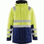 PARKA HAUTE-VISIBILITÉ JAUNE FLUORESCENT/MARINE TAILLE XS - BLAKLADER