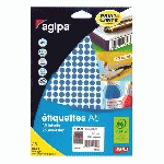 PASTILLE ADHÉSIVE Ø 8 MM AGIPA 114302 BLEUE - BOÎTE DE 2940